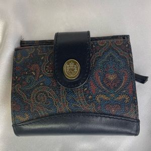 COPY - Liz Claiborne multicolored black gold 4 1/2 vintage wallet